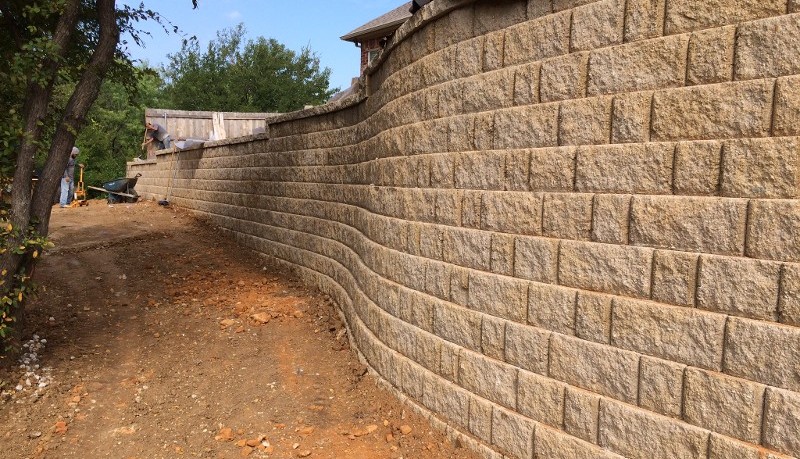 Stone Wall in Arlington, TX