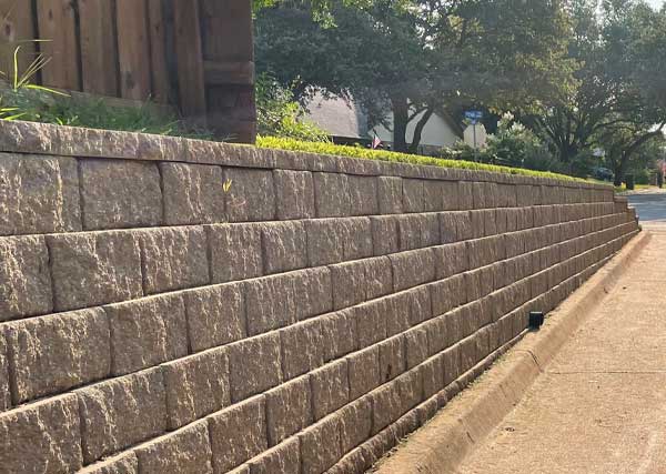 Retaining Wall Installation